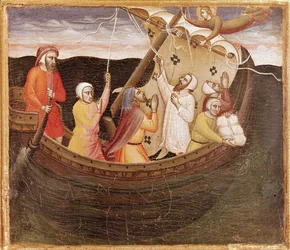 Sainte Fina sauvant les pêcheurs
